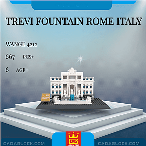 WANGE 4212 Trevi Fountain Rome Italy Modular Building