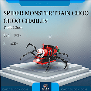 TUOLE L8001 Spider Monster Train Choo Choo Charles Movies and Games