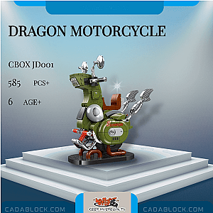 CBOX JD001 Dragon Motorcycle Creator Expert