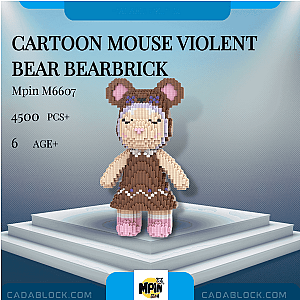 MPIN M6607 Cartoon Mouse Violent Bear Bearbrick Creator Expert