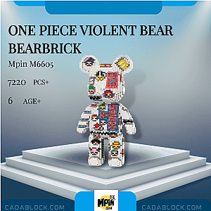 MPIN M6605 One Piece Violent Bear Bearbrick Creator Expert