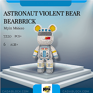 MPIN M6600 Astronaut Violent Bear Bearbrick Creator Expert