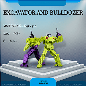 MAGIC SQUARE MS - B41A 42A Excavator and Bulldozer Creator Expert