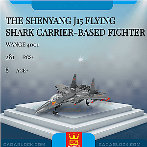 WANGE 4001 The Shenyang J15 Flying Shark Carrier-based Fighter Military