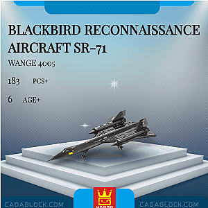 WANGE 4005 Blackbird Reconnaissance Aircraft SR-71 Military