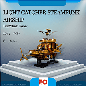 FunWhole F9014 Light Catcher Steampunk Airship Creator Expert