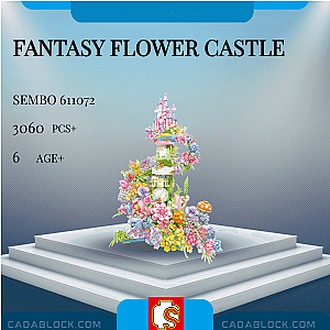 SEMBO 611072 Fantasy Flower Castle Creator Expert