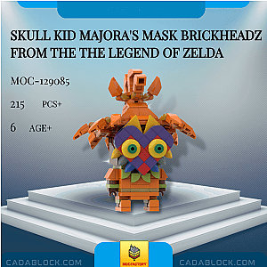 MOC Factory 129085 Skull Kid Majora's Mask Brickheadz from the The Legend of Zelda Movies and Games