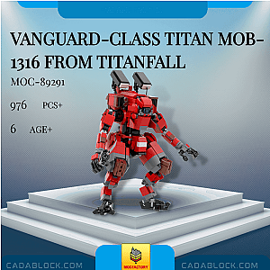 MOC Factory 89291 Vanguard-class Titan MOB-1316 from Titanfall Movies and Games