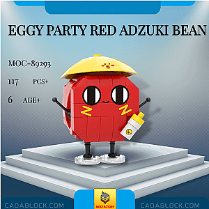 MOC Factory 89293 Eggy Party Red Adzuki Bean Movies and Games