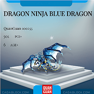 QUANGUAN 100255 Dragon Ninja Blue Dragon Creator Expert