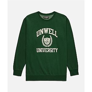 Unwell University Forest Green Crewneck