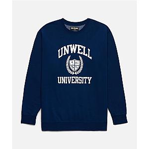 Unwell University Navy Crewneck