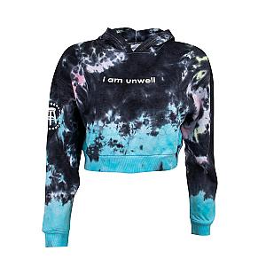 CHD Merch - I Am Unwell Tie Dye Cropped Hoodie