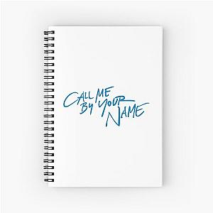 Call me by your name Logo Blue Spiral Notebook