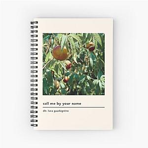 minimalist call me by your name poster Spiral Notebook