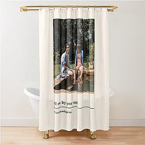 minimalist call me by your name poster Shower Curtain