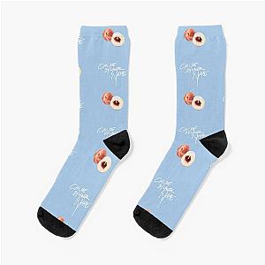 Call Me By Your Name - Dripping Peach Socks