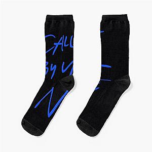 Ccall Me By Your Name blue 	 Socks