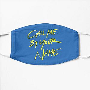 Call Me By Your Name (Yellow on Blue) Flat Mask