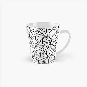 Call Me By Your Name Elios Shirt Faces in Black Outlines on White CMBYN Tall Mug