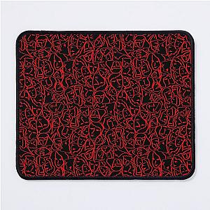 Call Me By Your Name CMBYN Elios Shirt Faces Bright Red on Black Mouse Pad