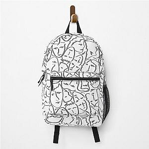 Call Me By Your Name Elios Shirt Faces in Faded Outlines on White CMBYN Backpack