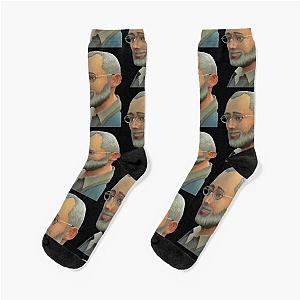 Call Me Kevin - Dear Leader Jim Pickens with Black Background Socks