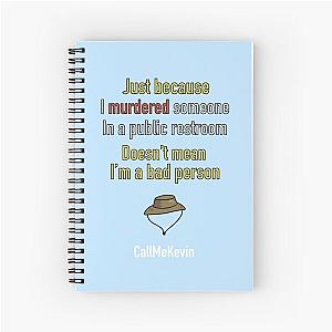 Call me Kevin Among us Quote Spiral Notebook