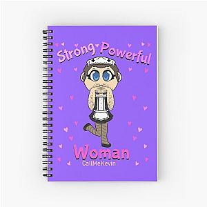 Call Me Kevin Strong Powerful Woman Maid Spiral Notebook