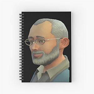 Call Me Kevin - Dear Leader Jim Pickens with Black Background Spiral Notebook