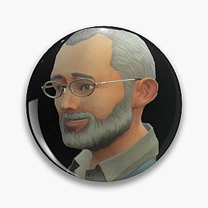 Call Me Kevin - Dear Leader Jim Pickens With a Black Background Pin