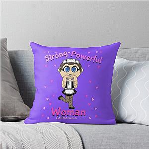 Call Me Strong Powerful Woman Maid Costume Throw Pillow