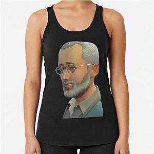 Call Me Kevin - Dear Leader Jim Pickens With Black Background Racerback Tank Top