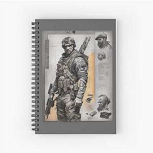 Call of Duty Soldier Sketchbook Spiral Notebook