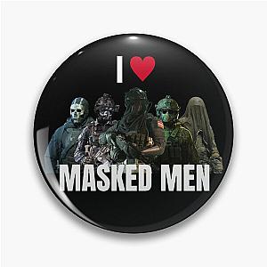 I Heart Masked Men Call of Duty Pin