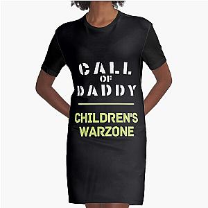 CALL OF DADDY CHILDREN'S WARZONE Graphic T-Shirt Dress