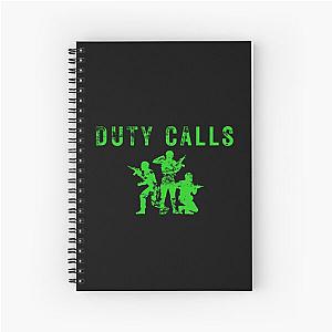 Duty Calls Gaming Spiral Notebook