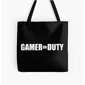 Gamer on Duty All Over Print Tote Bag