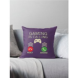 Gaming is Calling Throw Pillow