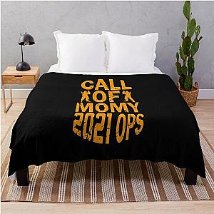 Funny 2021 call of momy Throw Blanket