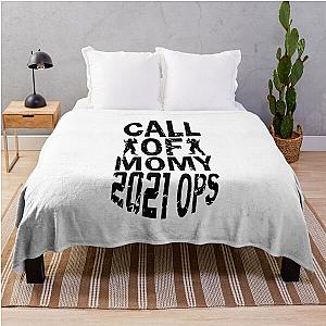 Funny 2021 call of momy Throw Blanket