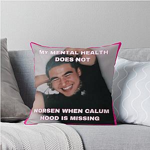 Calum Hood Mental Health SOS Affirmation Throw Pillow