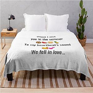 When I met you in the summer calvin harris summer Throw Blanket