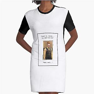 Jerome was Born Bad Graphic T-Shirt Dress