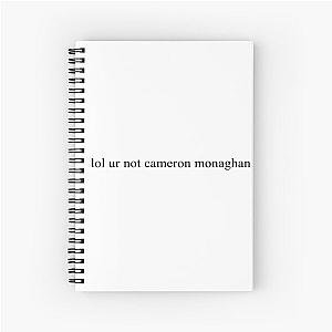 cameron monaghan (black) Spiral Notebook