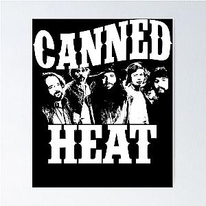 Canned Heat white vintage Poster