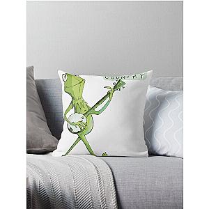 Kermit Sings Canned Heat Going Up The Country Throw Pillow