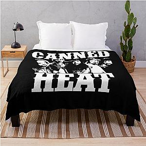 Canned Heat white vintage Throw Blanket