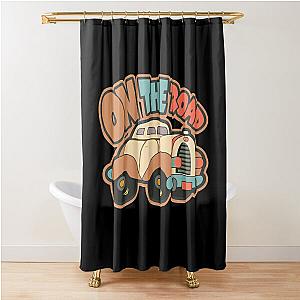 On the Road (again) - Canned Heat, traveler, Classic Cars Shower Curtain